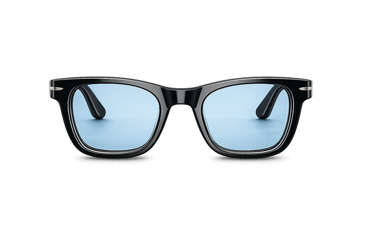 POVA Vega – Square Sunglasses, Blue Lens