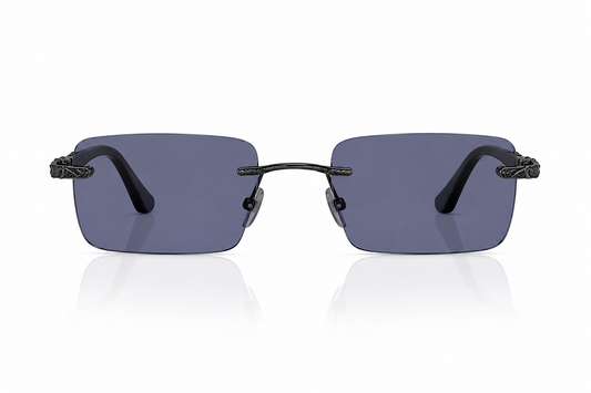 POVA Aero – Rimless Sunglasses, Purple Lens