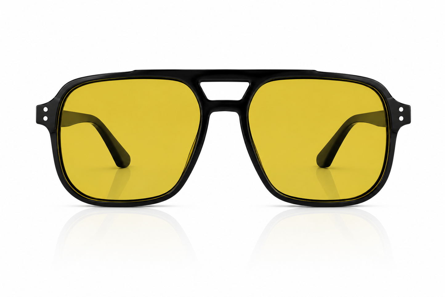 POVA Volt – Aviator Sunglasses, Yellow Lens