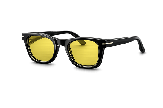 POVA Vega – Square Sunglasses, Yellow Lens