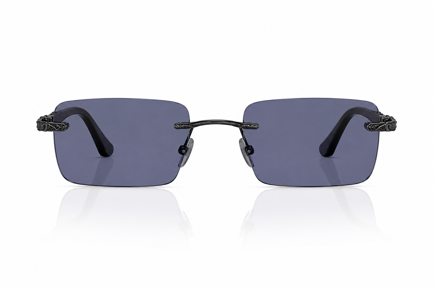 POVA Aero – Rimless Sunglasses, Purple Lens
