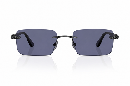 POVA Aero – Rimless Sunglasses, Purple Lens